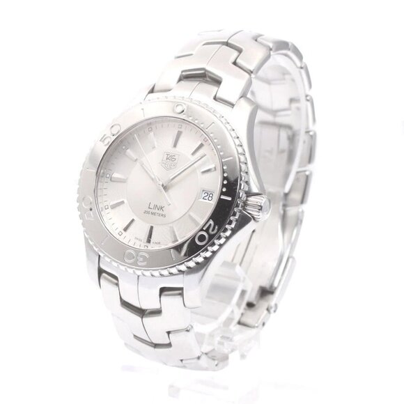 TAG HEUER Link WJ1111-0 Date Silver Dial Quartz Men's Watch